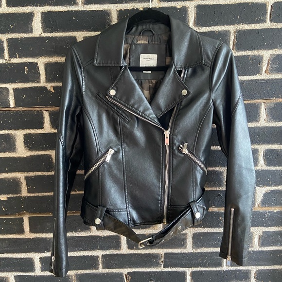 Vero Moda Faux Leather Moto Jacket - Picture 2 of 9